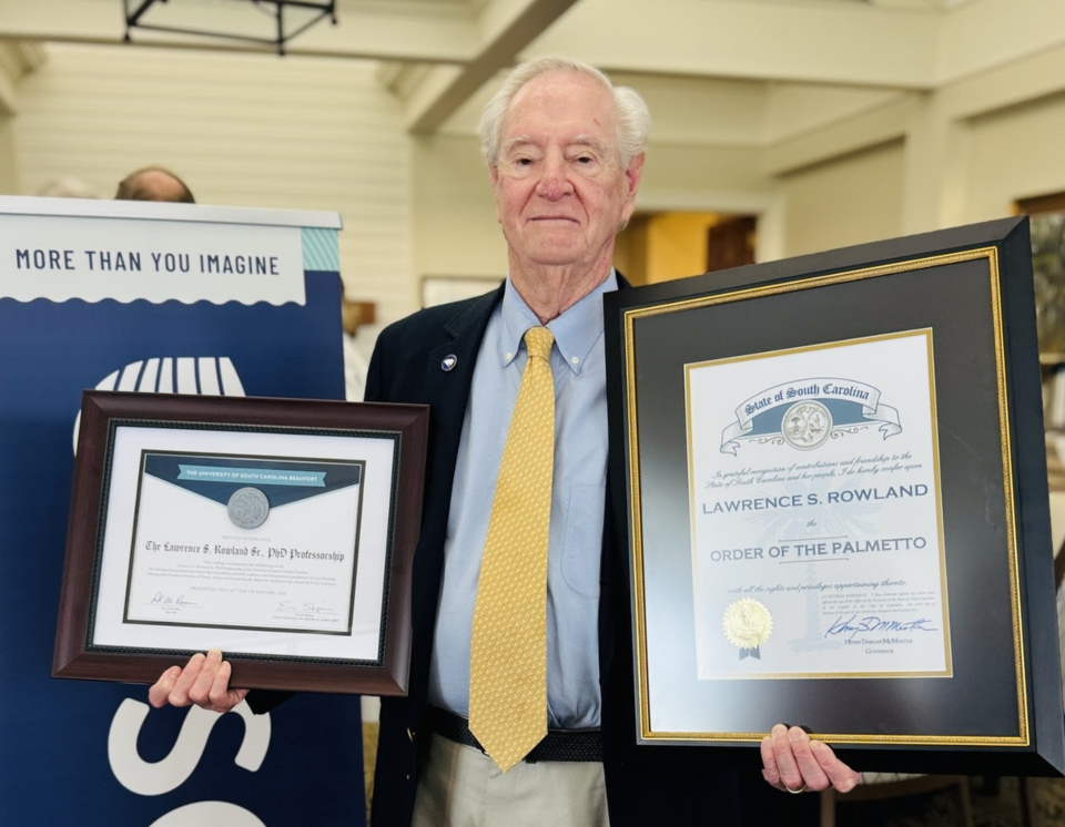 Dr. Larry Rowland Honored with South Carolina’s Highest Civilian Award and USCB’s First Endowed Professorship